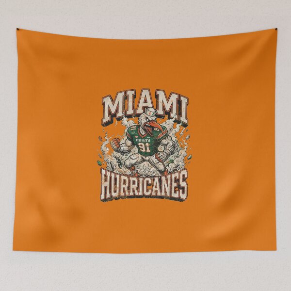 Item preview, Miami hurricanes vintage retro  designed and sold by lasthope07.