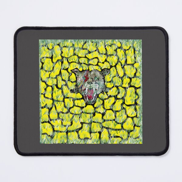 Item preview, Iggy Ziggy Cheetah Yellow Design in Grass Nature Illustration designed and sold by IseeRobots.