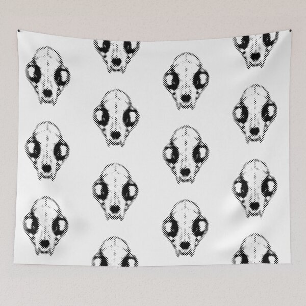 Item preview, Cat Skull Halftone Goth designed and sold by HexRelic.
