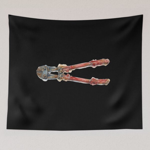 Item preview, Title: Vintage Watercolor Heavy Duty Bolt Cutter Artwork    designed and sold by bvdesignart.