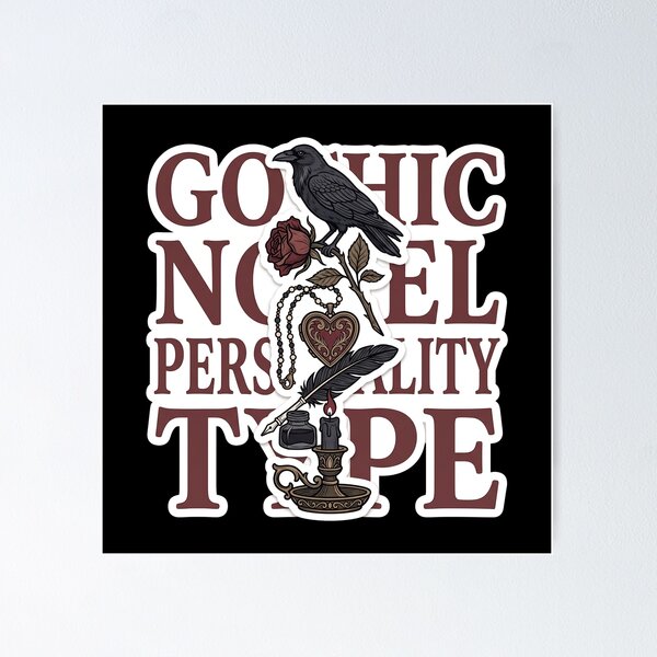Item preview, Gothic Novel Personality Type — Dark Academia designed and sold by TheCalmEdit.