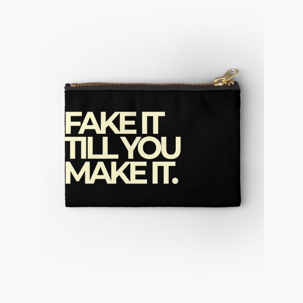 Item preview, Fake It Till You Make It Bold Typography Quote designed and sold by Luz Oroño.