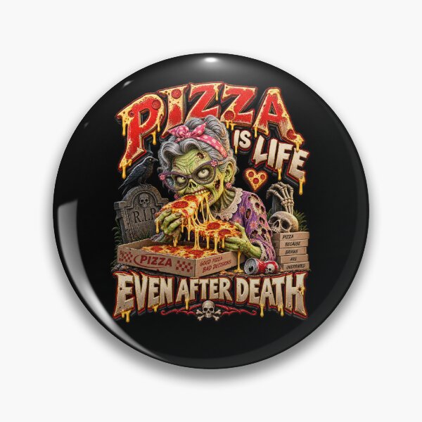 Item preview, Pizza Is Life Even After Death Zombie Grandma designed and sold by Wilcox PhotoArt.