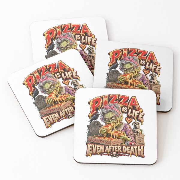 Item preview, Pizza Is Life Even After Death Zombie Grandma designed and sold by Wilcox PhotoArt.