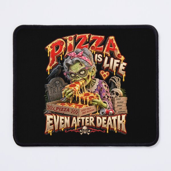 Item preview, Pizza Is Life Even After Death Zombie Grandma designed and sold by Wilcox PhotoArt.