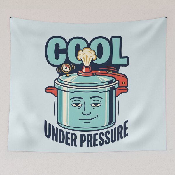 Item preview, Cool Under Pressure Cooker Art designed and sold by hutofdesigns.