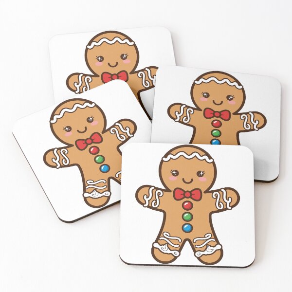 Item preview, Cute Gingerbread Man Christmas Kawaii designed and sold by minaguirguis.