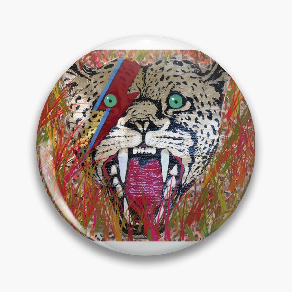 Item preview, Leopard Head in the Reeds Artistic Wildlife Illustration Inspired by Nature designed and sold by IseeRobots.