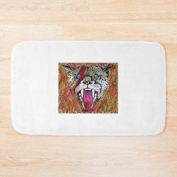 Item preview, Leopard Head in the Reeds Artistic Wildlife Illustration Inspired by Nature designed and sold by IseeRobots.
