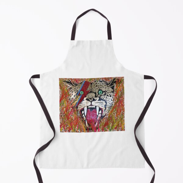 Item preview, Leopard Head in the Reeds Artistic Wildlife Illustration Inspired by Nature designed and sold by IseeRobots.