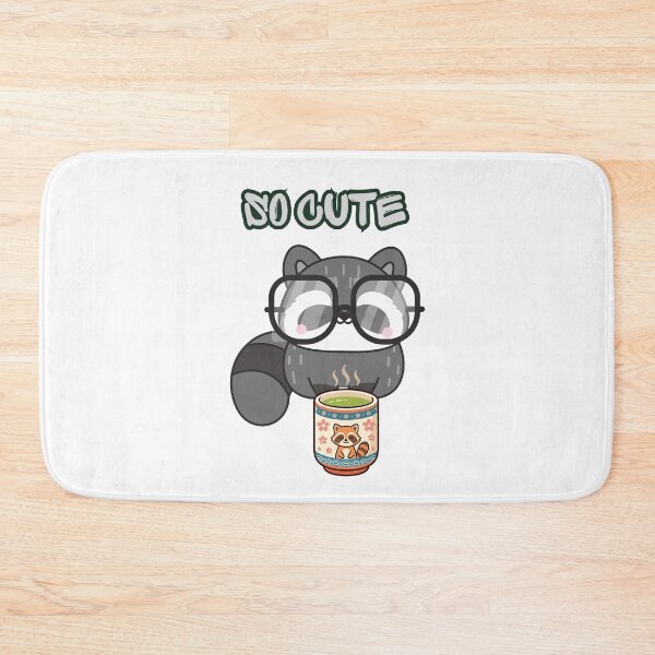 Item preview, So Cute Raccoon Glasses Matcha Green Tea Kawaii Anime Aesthetic designed and sold by LensDyn™.