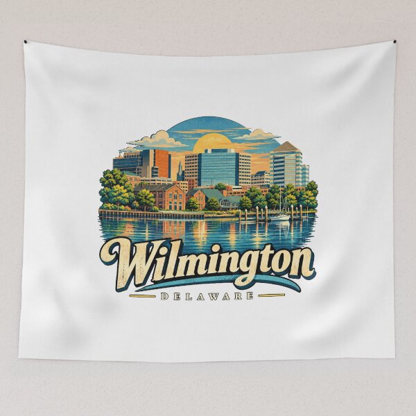 Item preview, Vintage Wilmington Delaware Travel Souvenir Landmark Gift designed and sold by MichaeIRellov.