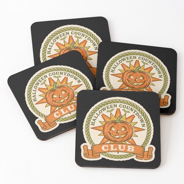 Item preview, Halloween Countdown Club — Retro 70s Badge Art designed and sold by TheCalmEdit.