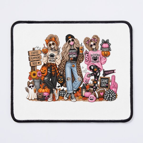 Item preview, Spooky Football Mom, Halloween Football Mom, Bleacher Creature, Skeleton Football Mom Shirt , Fall Sports Mom designed and sold by gidel-sales.