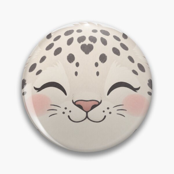 Item preview, Sweet Ceramic Snow Leopard Face designed and sold by CozyPixel-J.