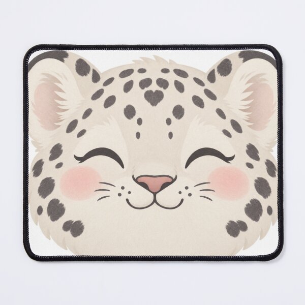 Item preview, Sweet Ceramic Snow Leopard Face designed and sold by CozyPixel-J.