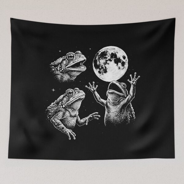 Item preview, Frog Howling to the Moon designed and sold by FrancesRobb.