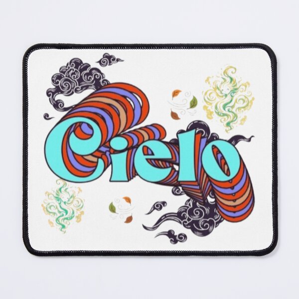Item preview, Cielo Italian Word For Sky Spirit Wind Clouds Typography Art designed and sold by Miheerala.