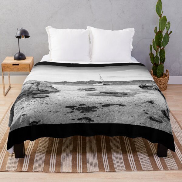 Item preview, Catamaran Vibe B&W Stranded in South Africa fine art designed and sold by Faith Based Decor .