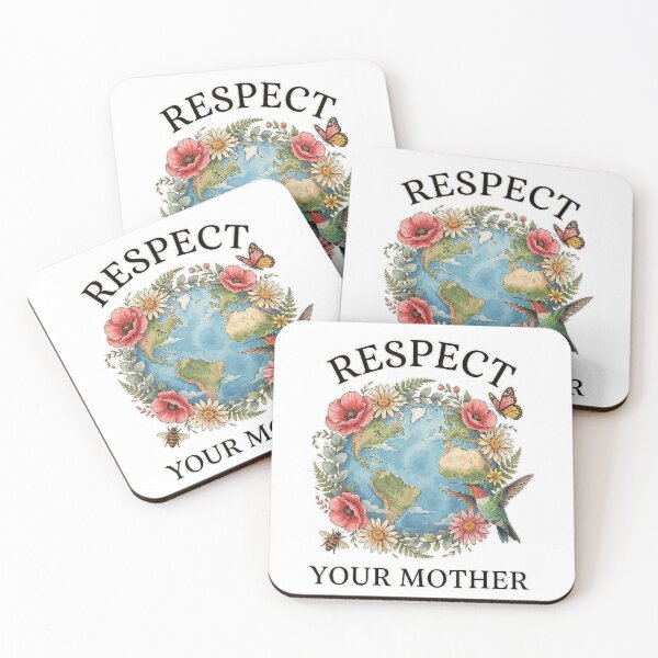 Item preview, Respect Your Mother Earth Floral Hummingbird designed and sold by NoeValdric.
