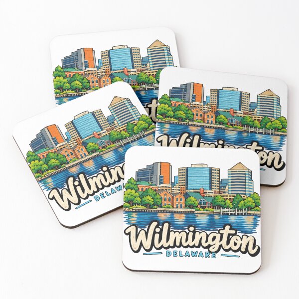 Item preview, Hand Drawn Wilmington Delaware Travel Souvenir Landmark Gift designed and sold by MichaeIRellov.