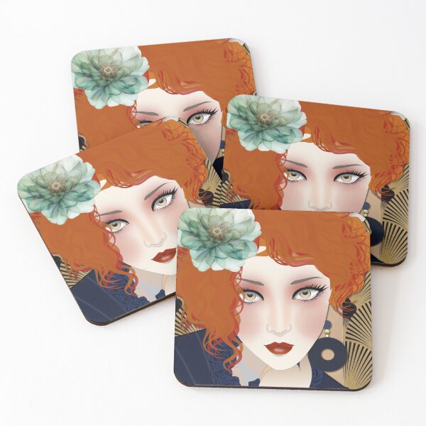 Item preview, Art Deco lady designed and sold by Sonia Jones Art.