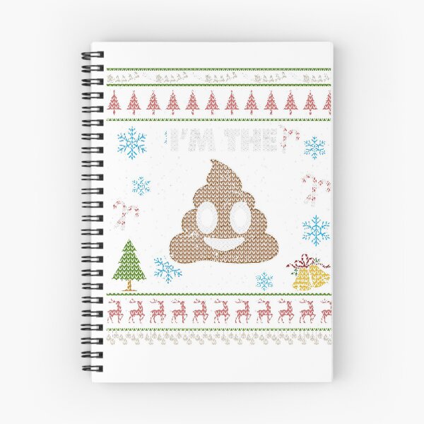 Aperçu de l'œuvre Im The Poo Emoticon Chemise de Noël icône Smiley créée et vendue par shoppzee.