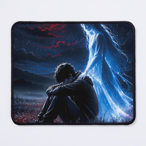 Item preview, Guardian Spirit Comforting Boy Under Full Moon designed and sold by Faissal Thomass.