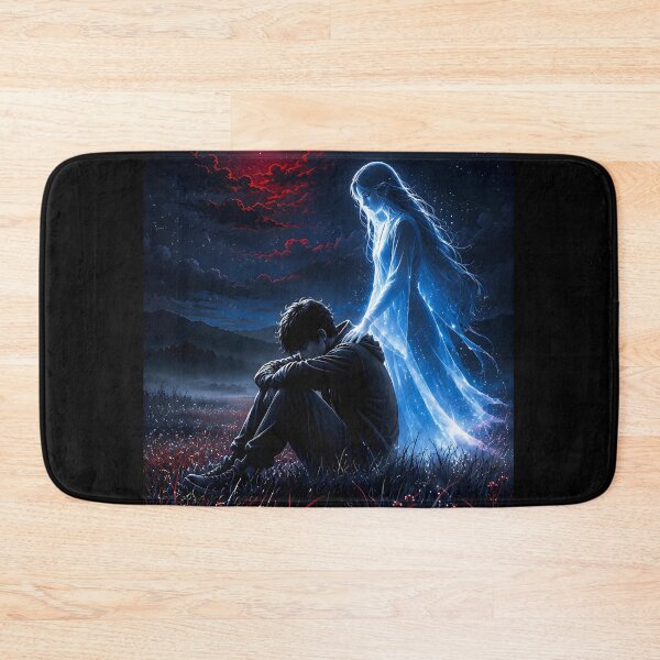 Item preview, Guardian Spirit Comforting Boy Under Full Moon designed and sold by Faissal Thomass.