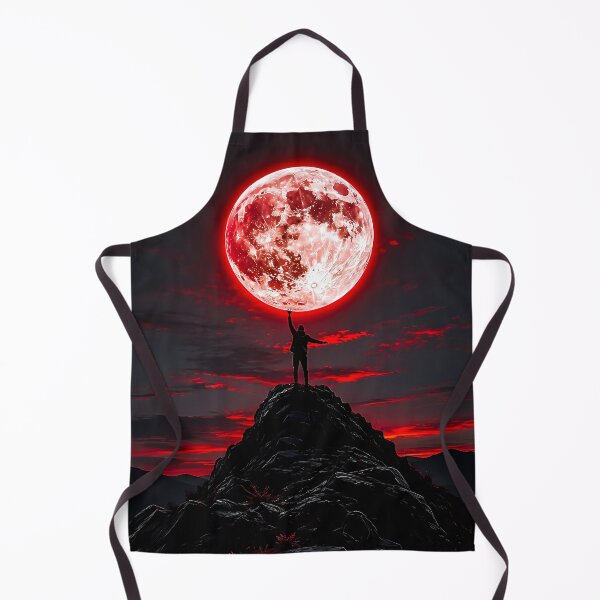 Item preview, Holding The Giant Red Blood Moon On Mountain Peak designed and sold by Faissal Thomass.