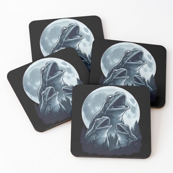 Item preview, Frog Howling to the Moon designed and sold by FrancesRobb.