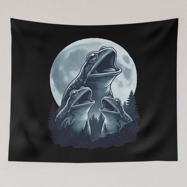 Item preview, Frog Howling to the Moon designed and sold by FrancesRobb.