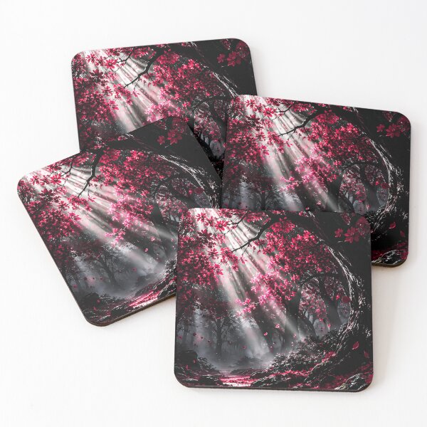Item preview, Crimson Forest Sunlight Through Autumn Woods designed and sold by Faissal Thomass.