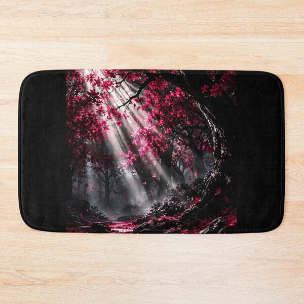 Item preview, Crimson Forest Sunlight Through Autumn Woods designed and sold by Faissal Thomass.