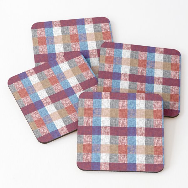 Item preview, Classic Americana Plaid – Textured Red, Blue, and Tan Check designed and sold by EK EXCLUSIVE.