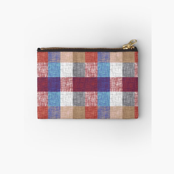 Item preview, Classic Americana Plaid – Textured Red, Blue, and Tan Check designed and sold by EK EXCLUSIVE.