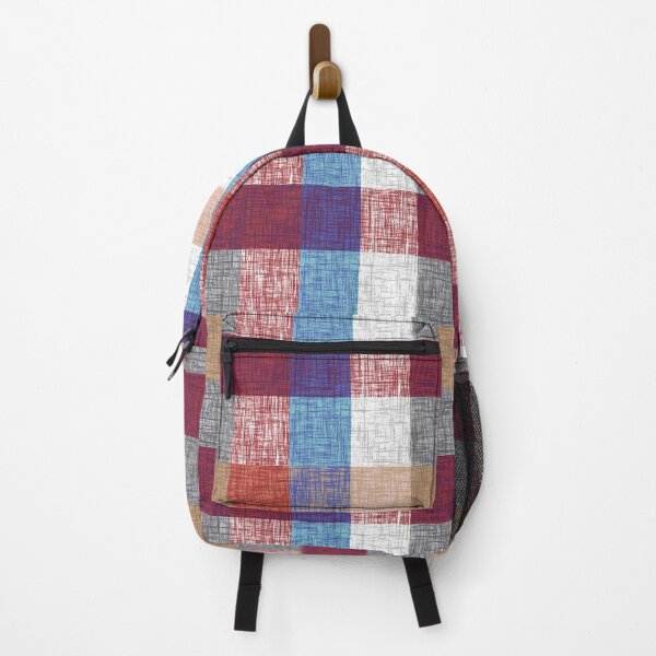 Item preview, Classic Americana Plaid – Textured Red, Blue, and Tan Check designed and sold by EK EXCLUSIVE.