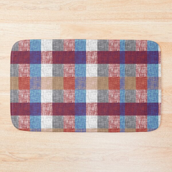 Item preview, Classic Americana Plaid – Textured Red, Blue, and Tan Check designed and sold by EK EXCLUSIVE.
