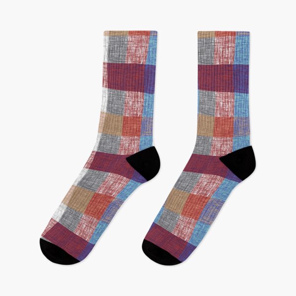 Item preview, Classic Americana Plaid – Textured Red, Blue, and Tan Check designed and sold by EK EXCLUSIVE.
