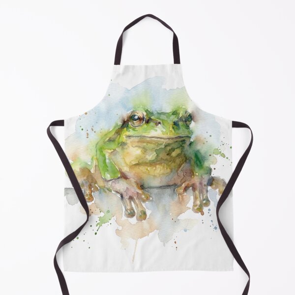 Item preview, Vibrant Green Tree Frog Watercolor Art designed and sold by caracatita75.