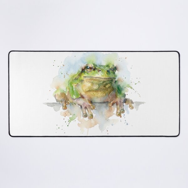 Item preview, Vibrant Green Tree Frog Watercolor Art designed and sold by caracatita75.