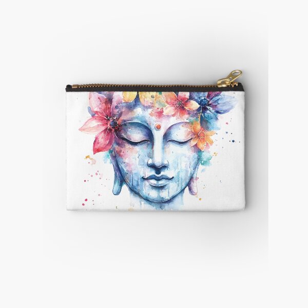 Artikelvorschau, Floral Buddha Face in Meditation entworfen und verkauft von Instant Printing.