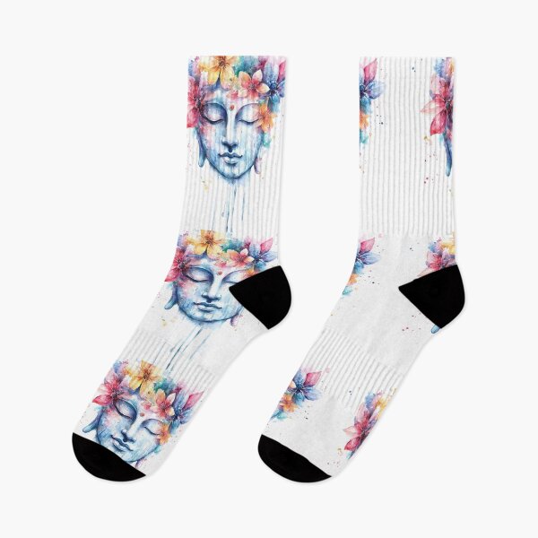 Item preview, Floral Buddha Face in Meditation designed and sold by Instant Printing.