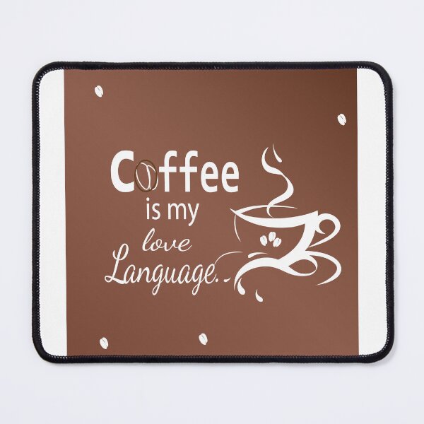 Item preview, Coffee Is My Love Language – Typography & Line Art Coffee Design designed and sold by Carftora786.