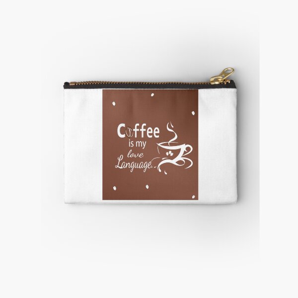 Item preview, Coffee Is My Love Language – Typography & Line Art Coffee Design designed and sold by Carftora786.