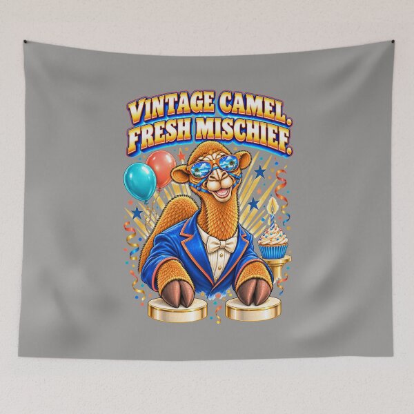 Item preview, Vintage Camel. Fresh Mischief – Funny Camel T-Shirt Animal Graphic Camel T-Shirt designed and sold by Camel & Quirk.