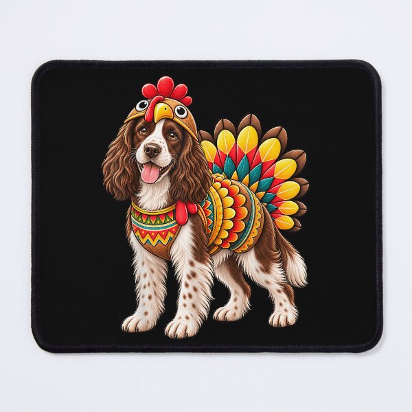 Item preview, Thanksgiving Spaniel Dog in a Turkey Costume designed and sold by NoeValdric.