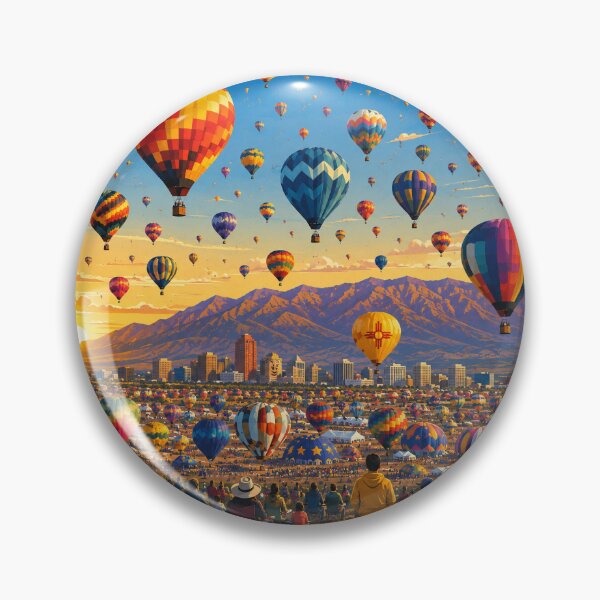 Item preview, Albuquerque Balloon Fiesta Mass Launch at Sunrise designed and sold by MoonSkyArt.