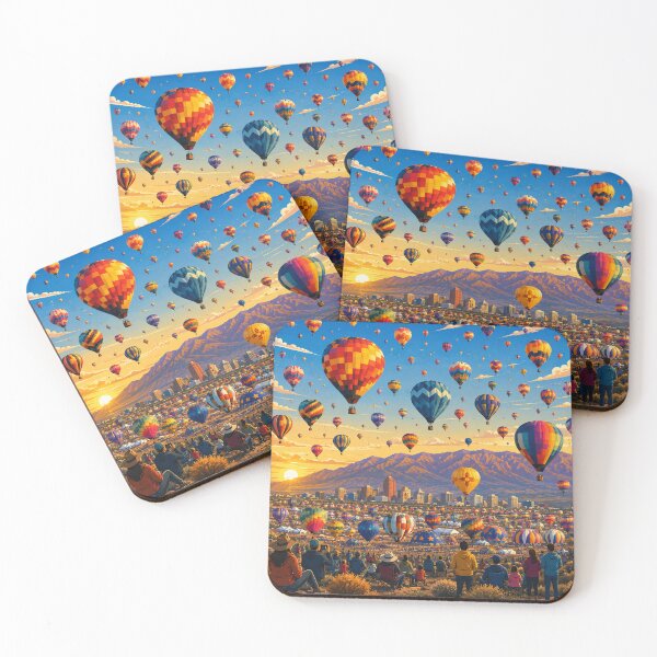 Item preview, Albuquerque Balloon Fiesta Mass Launch at Sunrise designed and sold by MoonSkyArt.