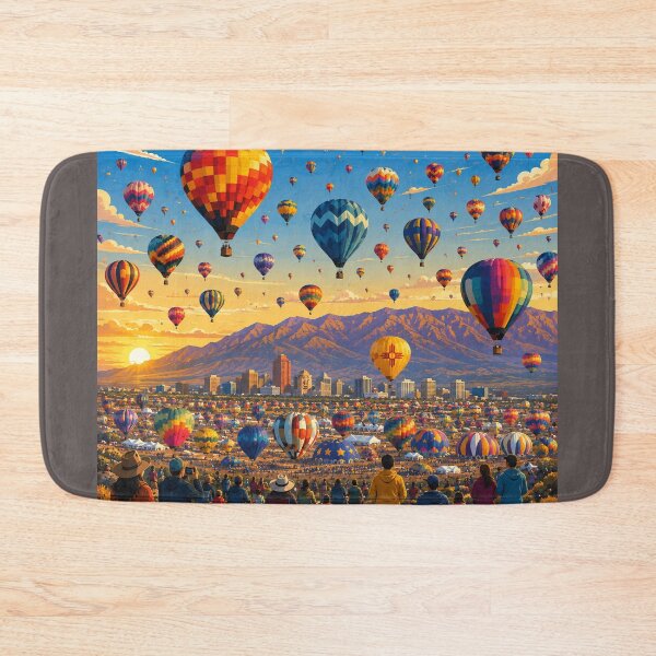 Item preview, Albuquerque Balloon Fiesta Mass Launch at Sunrise designed and sold by MoonSkyArt.